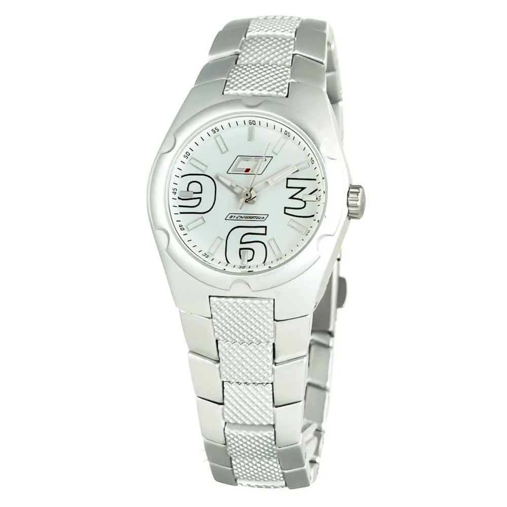 Chronotech Women's Silver Steel Watch