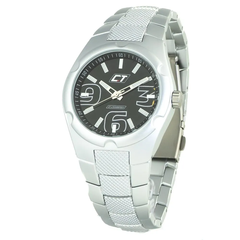 Chronotech Men's Silver Stainless Steel Watch