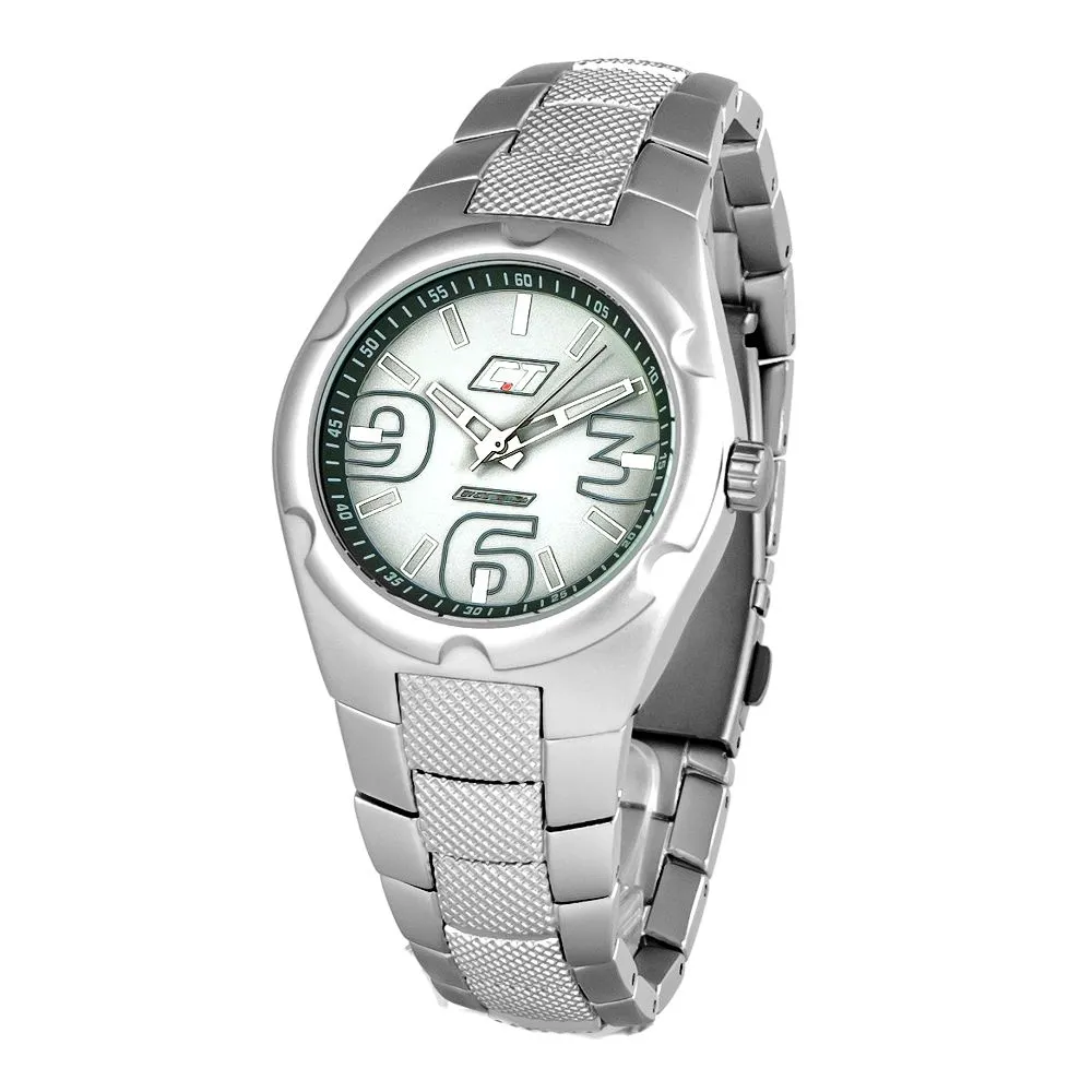 Chronotech Men's Silver Polycarbonate Watch