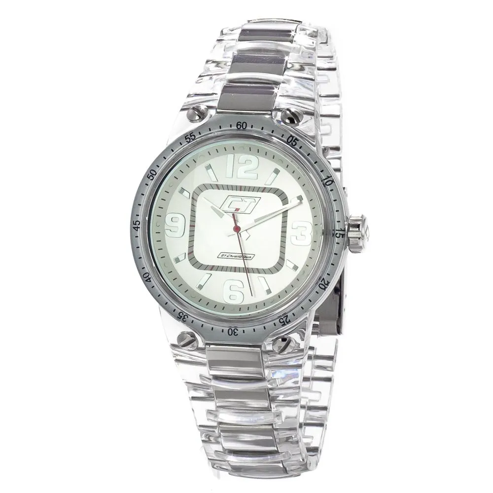 Chronotech Men's Transparent Polycarbonate Watch
