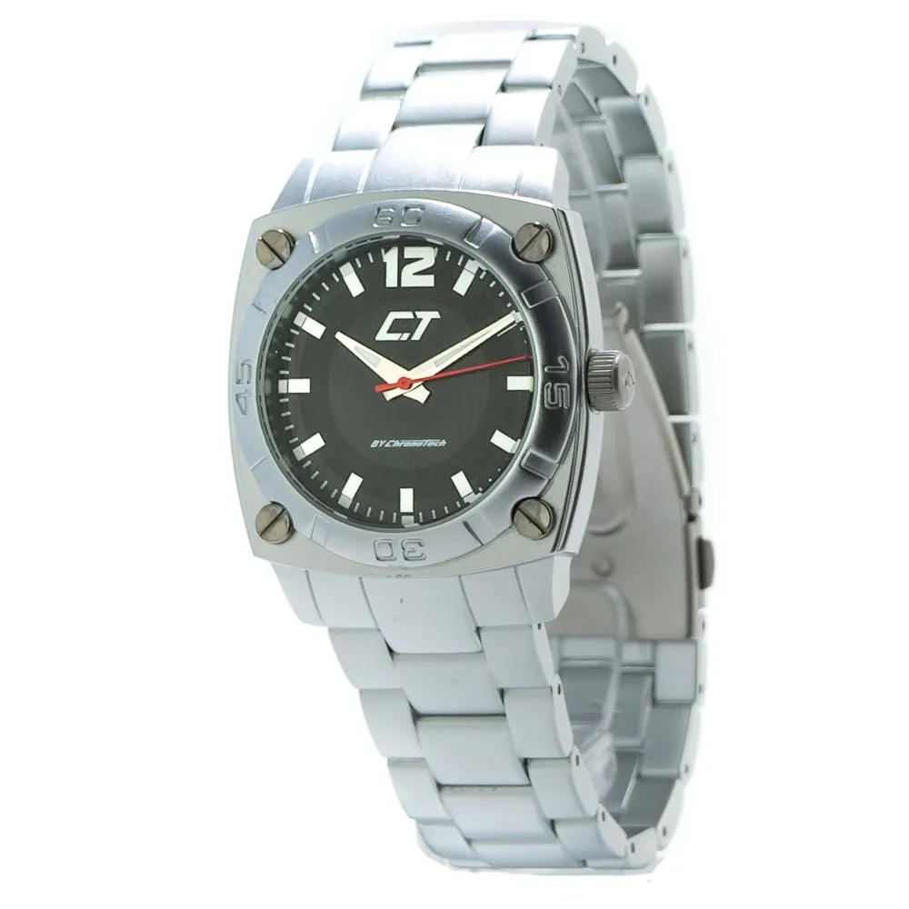Chronotech Men's Silver Aluminum Watch
