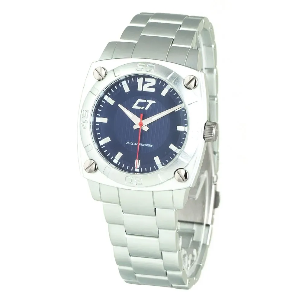 Chronotech Unisex Silver Steel Watch