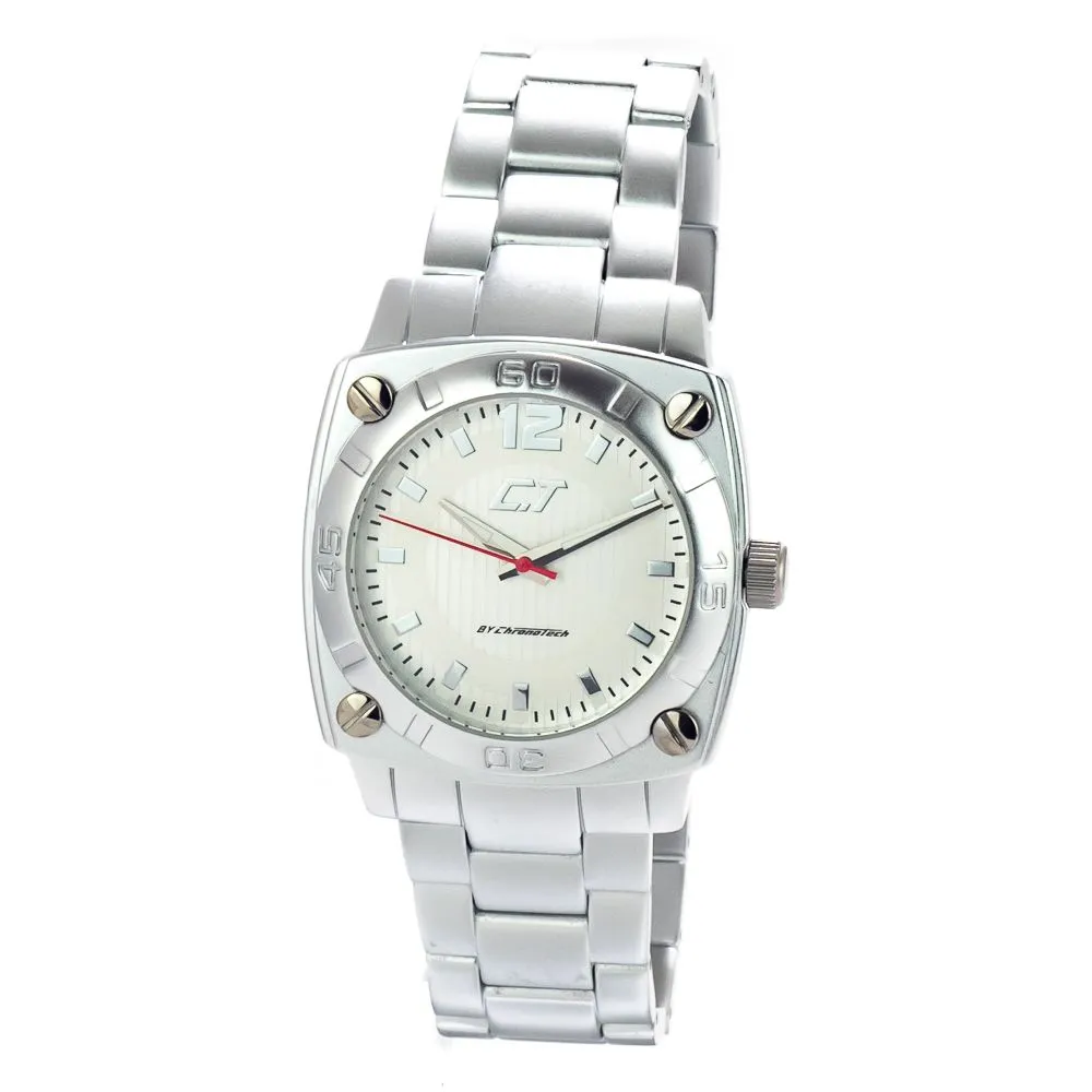 Chronotech Men's Silver Aluminum Watch