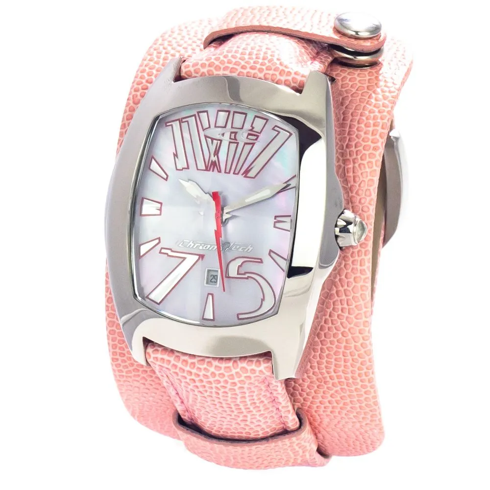 Chronotech Unisex Multicolor Leather Watch
