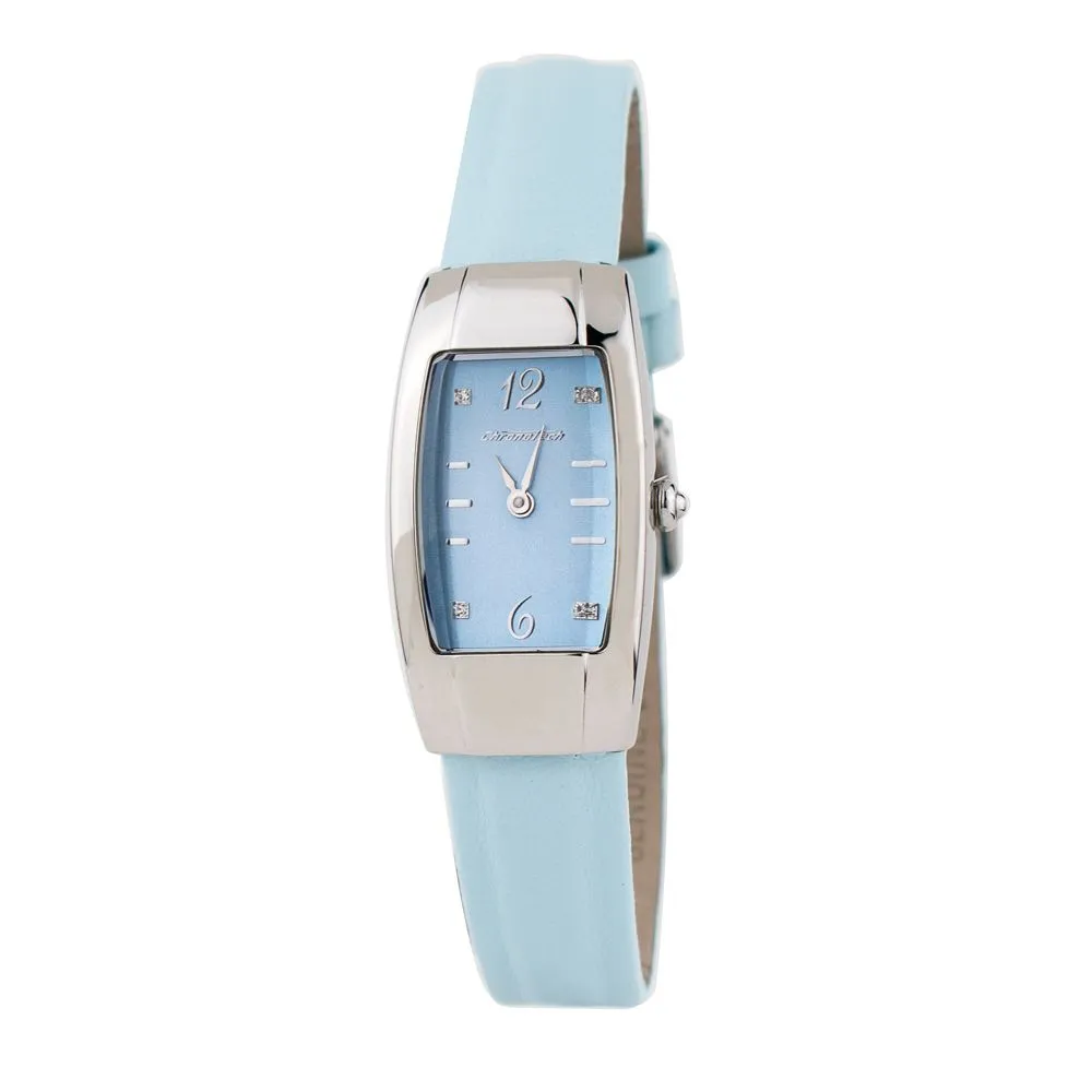 Chronotech Women's Blue Leather Watch