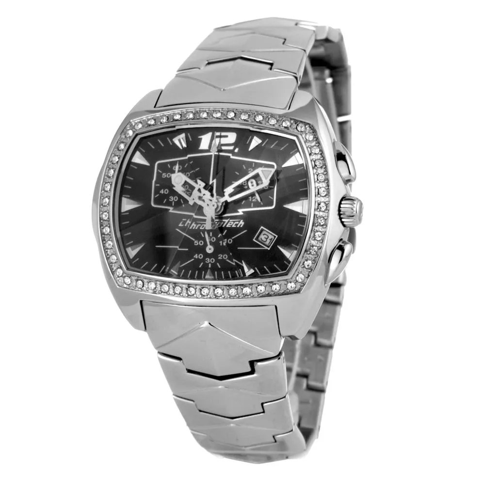 Chronotech Unisex Silver Steel Watch