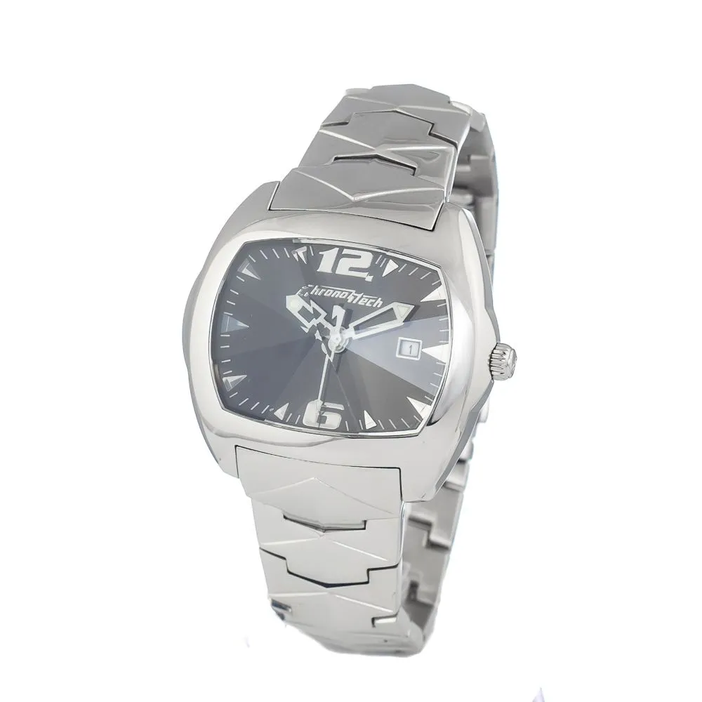 Chronotech Men's Silver Steel Watch