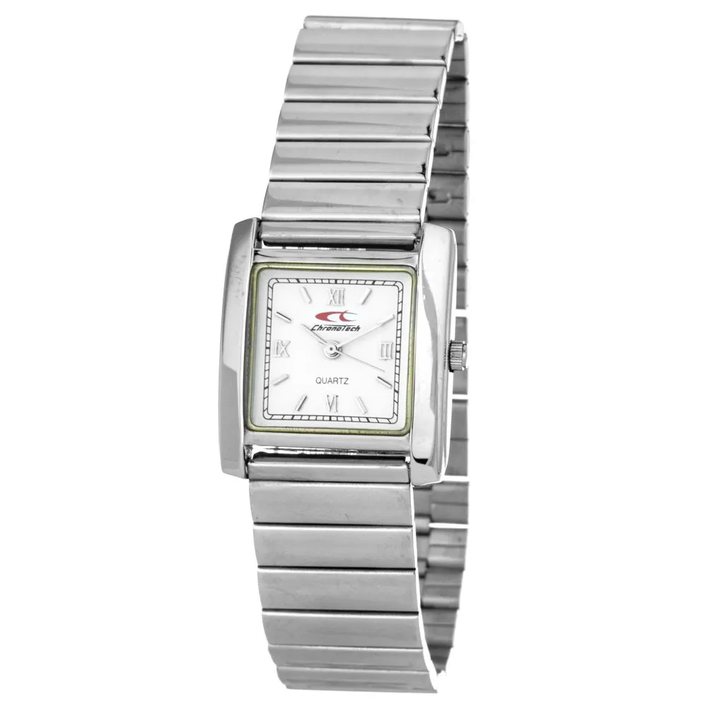 Chronotech Women's Silver Steel Watch