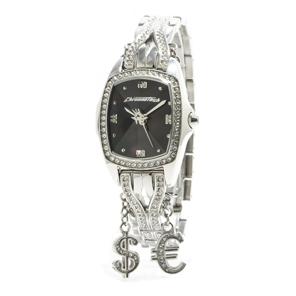 Chronotech Women's Silver Steel Watch