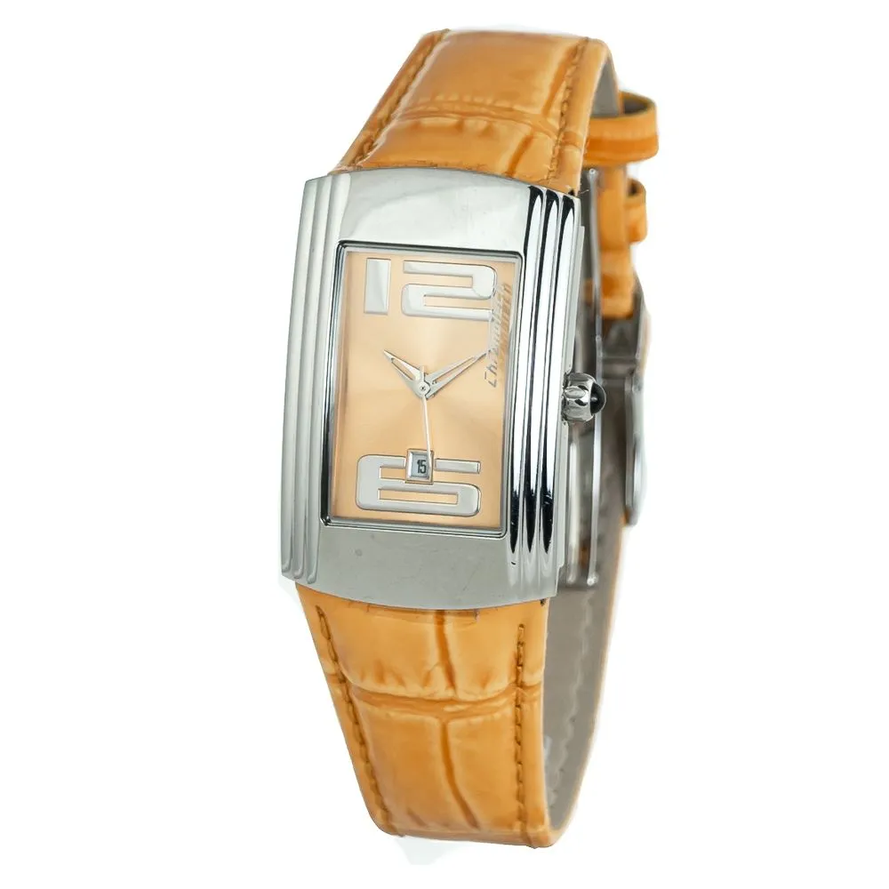Chronotech Women's Orange Leather Watch