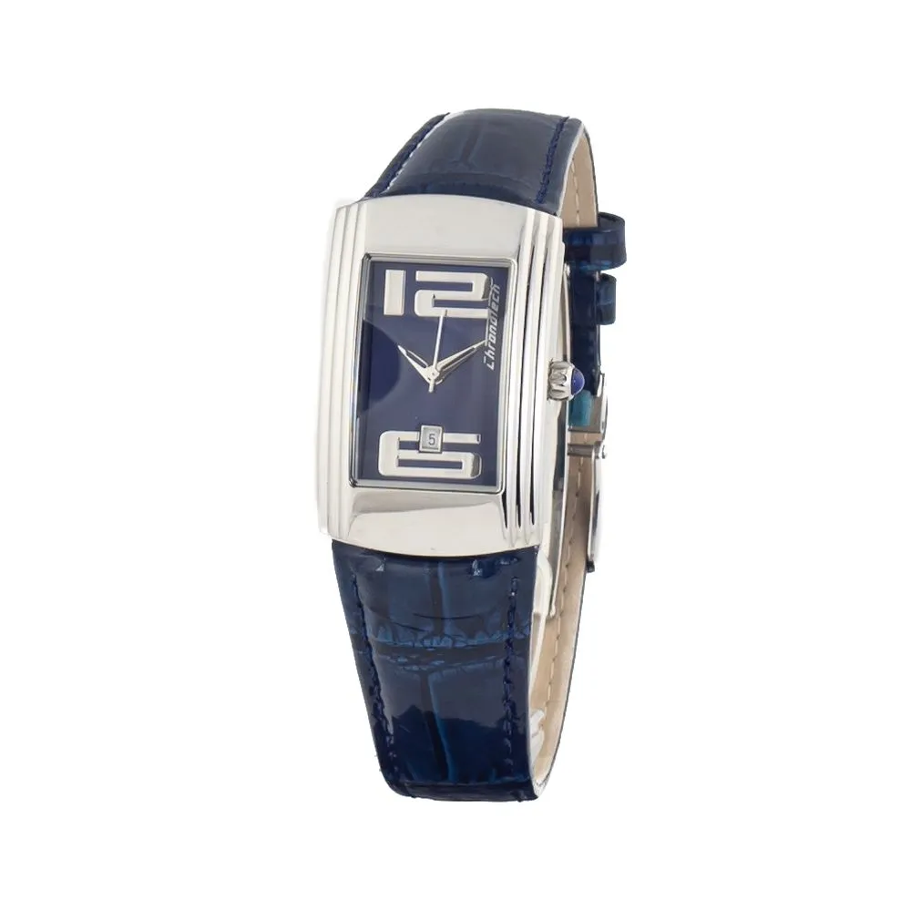 Chronotech Women's Blue Leather Watch