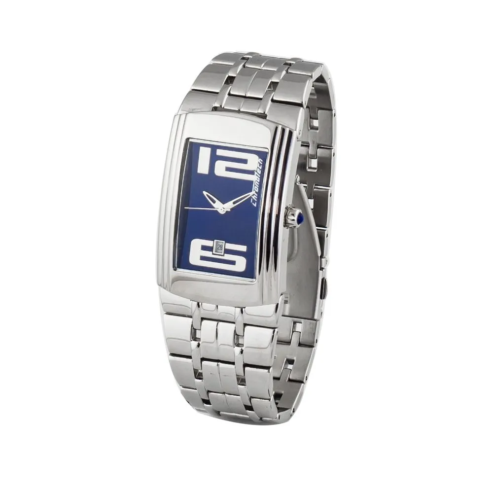 Chronotech Men's Silver Steel Watch