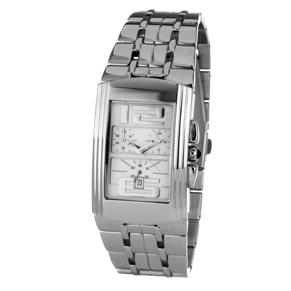 Chronotech Men's Silver Steel Watch
