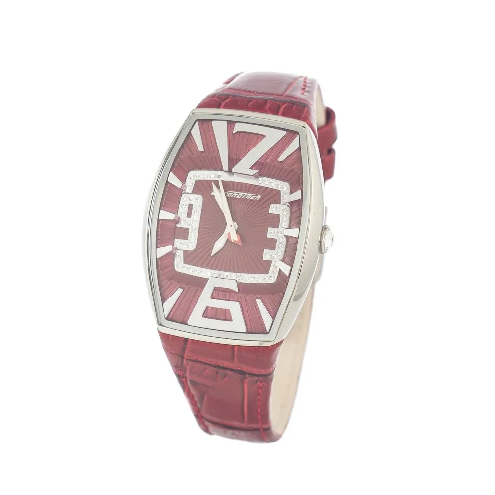 Chronotech Women's Red Leather Watch