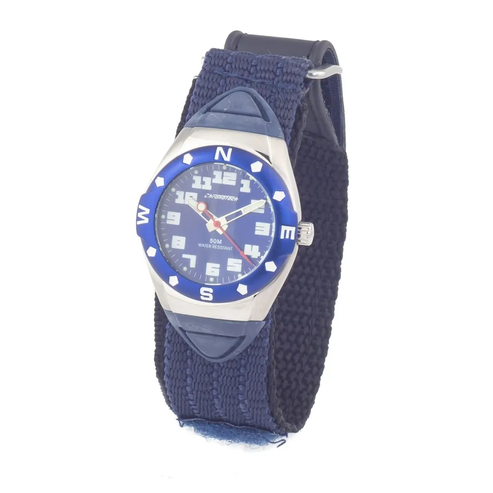 Chronotech Women's Blue Textile Watch