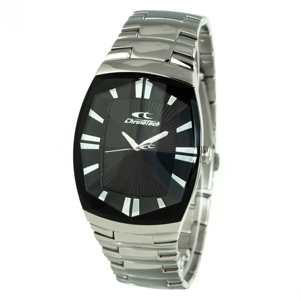 Chronotech Men's Silver Steel Watch