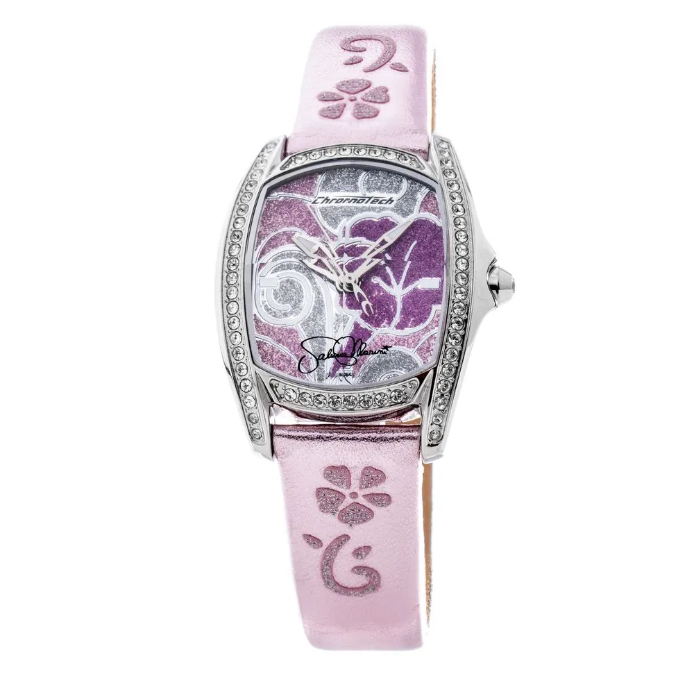 Chronotech Women's Multicolor Leather Watch