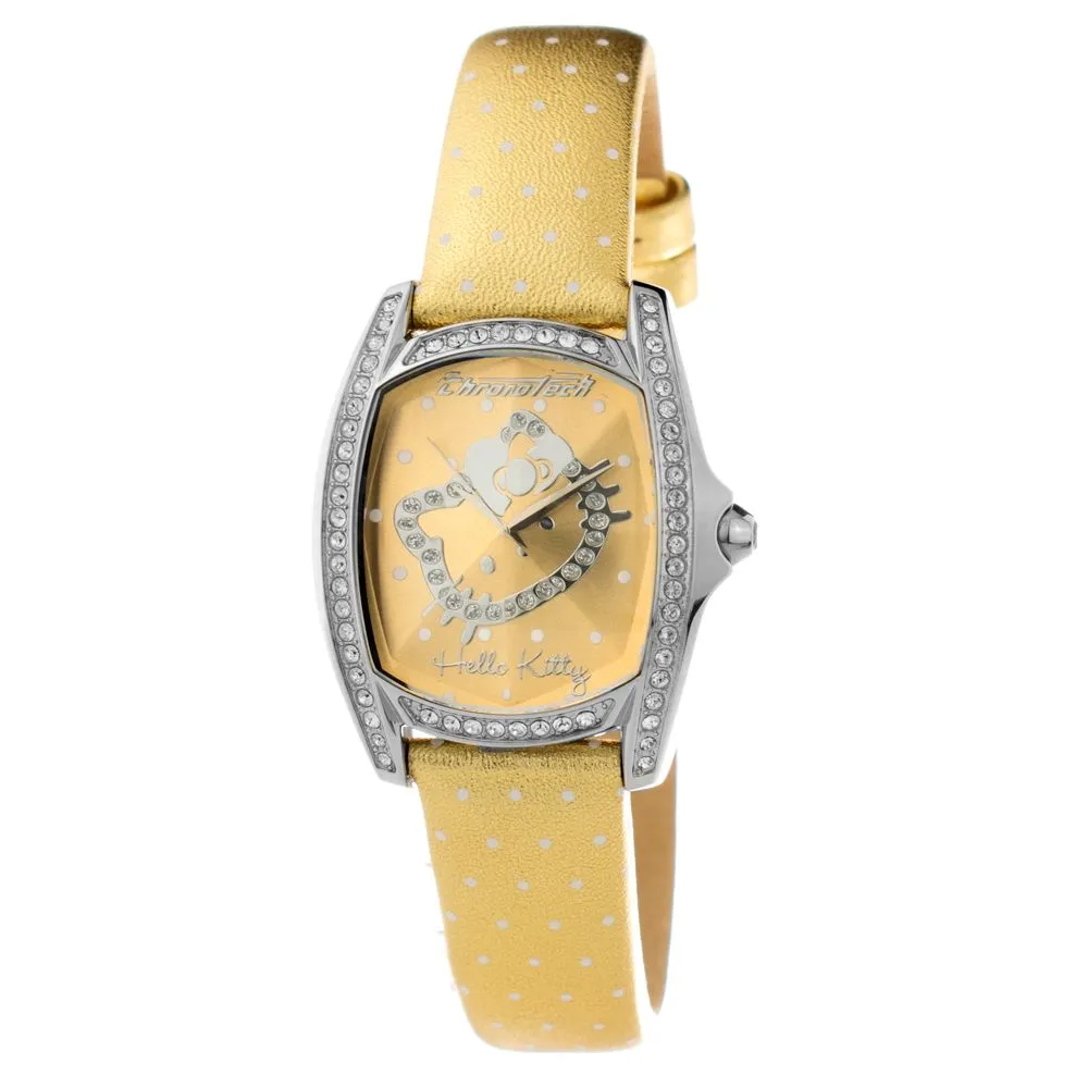 Chronotech Women's Gold Leather Watch