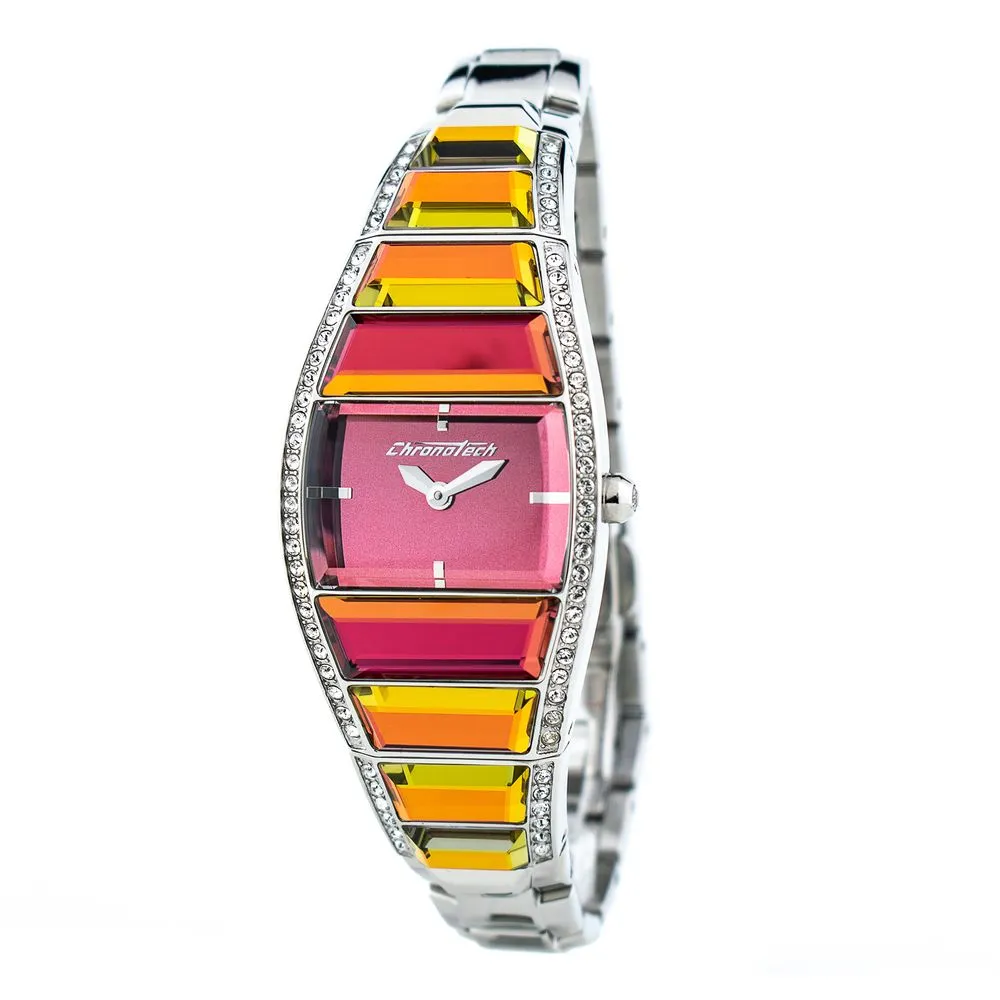 Chronotech Women's Silver Steel Watch