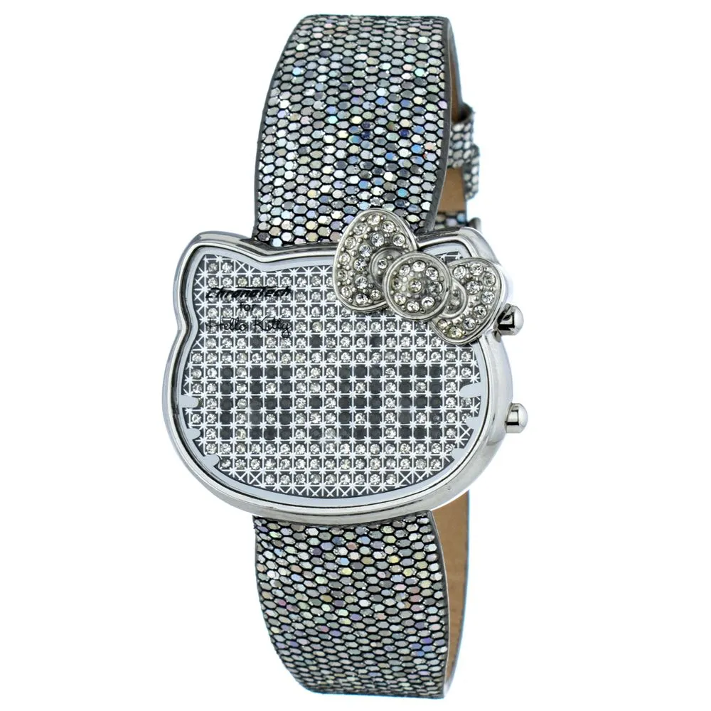 Chronotech Women's Silver Leather Watch