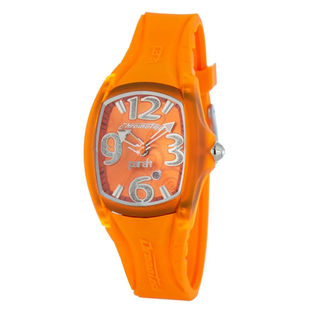 Chronotech Women's Orange Rubber Watch