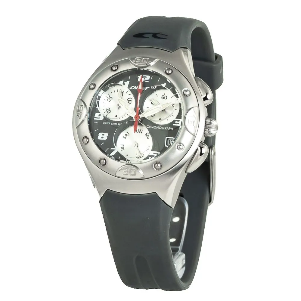 Chronotech Women's Gray Rubber Watch