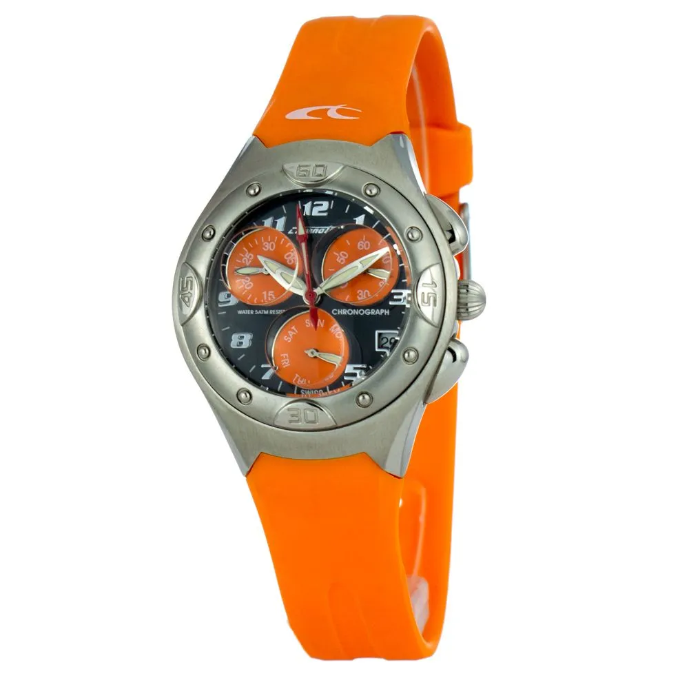 Chronotech Women's Orange Rubber Watch