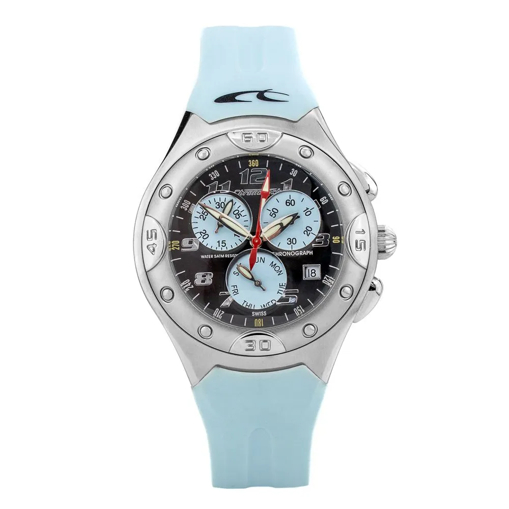 Chronotech Men's Blue Rubber Watch