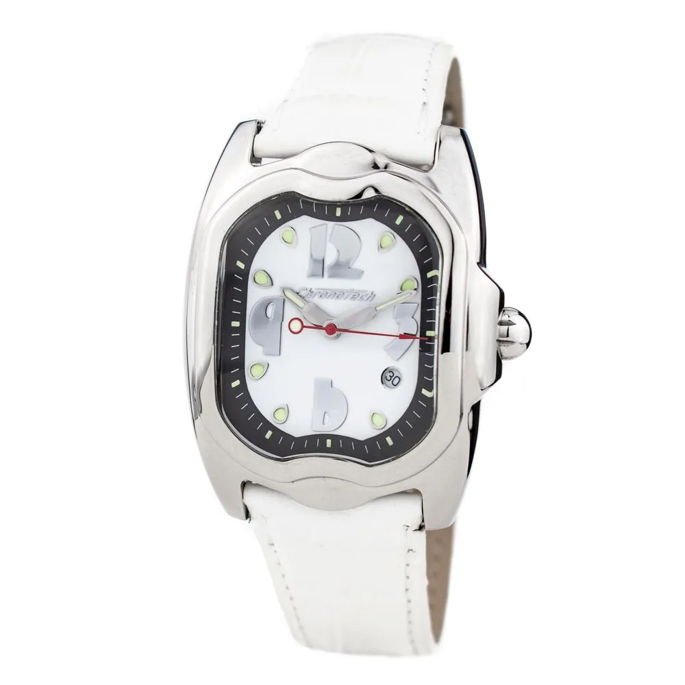 Chronotech Women's White Leather Watch