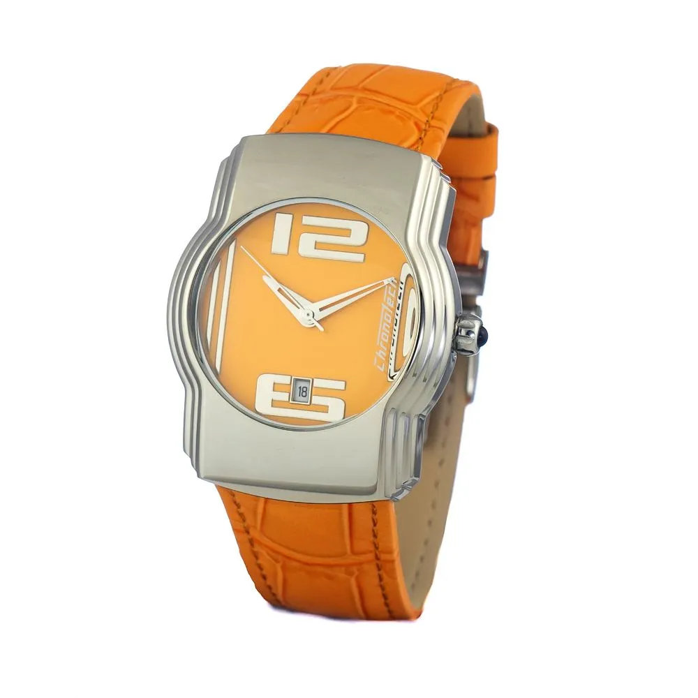Chronotech Women's Orange Leather Watch