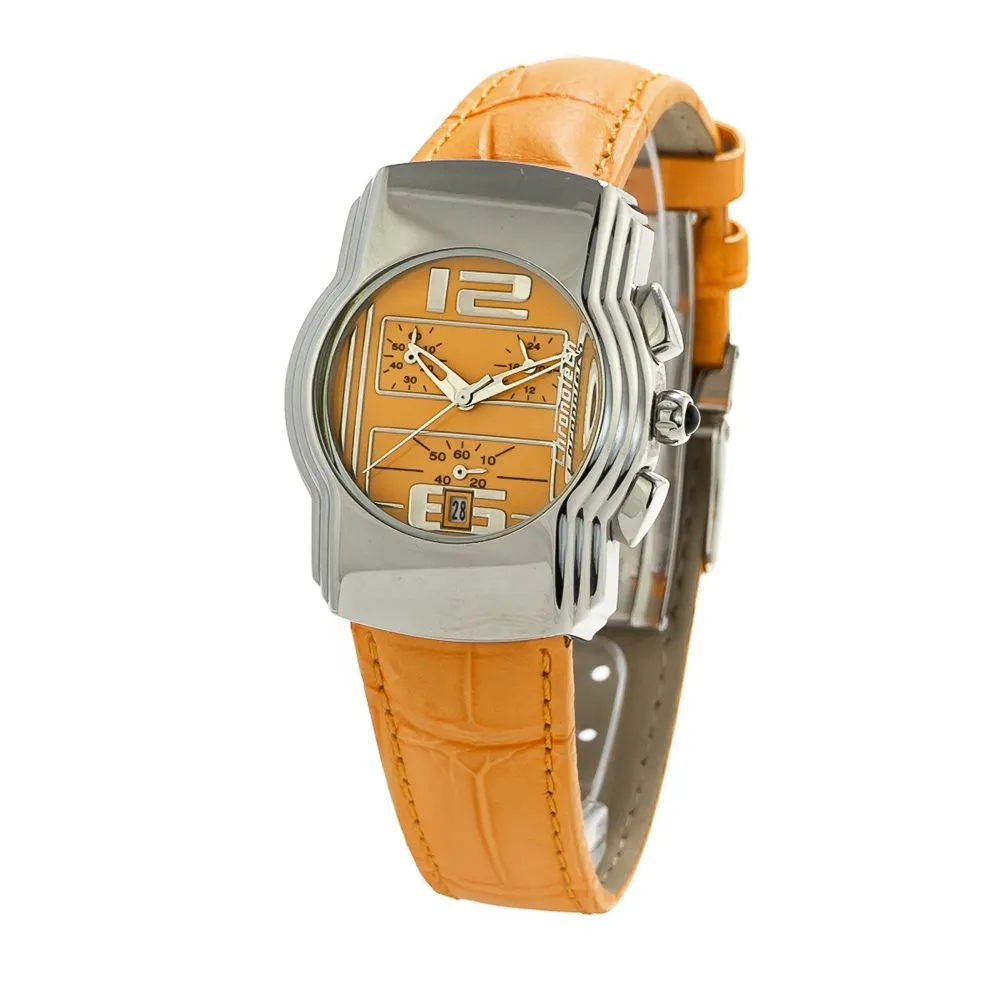 Chronotech Women's Orange Leather Watch