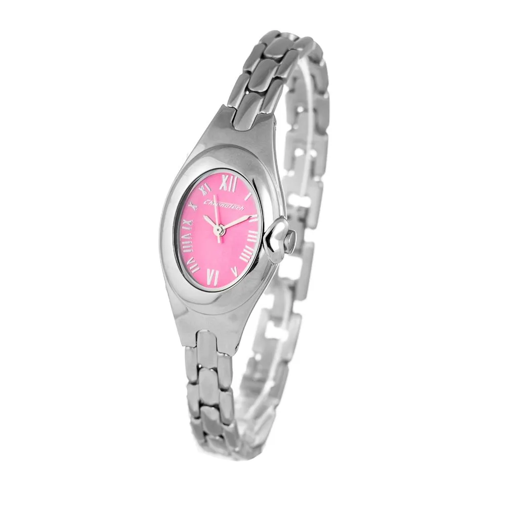 Chronotech Women's Silver Steel Watch