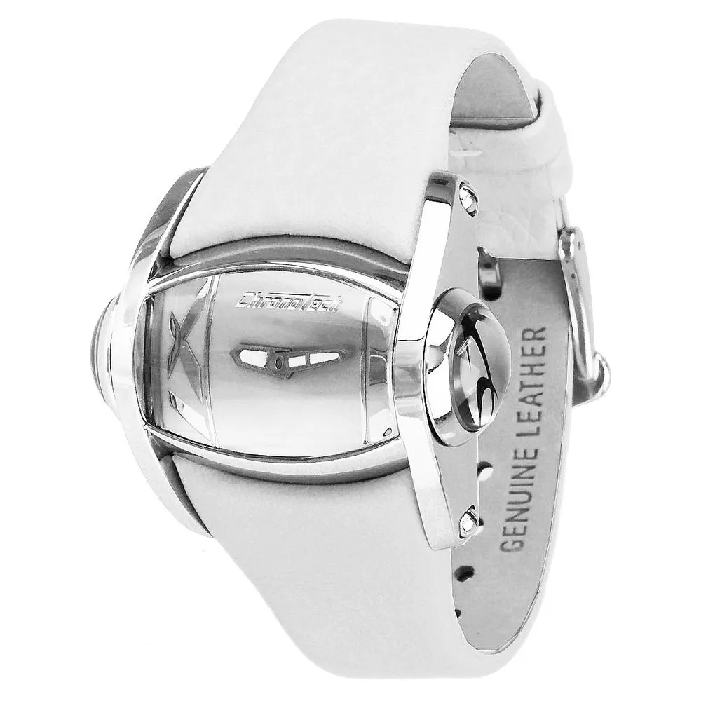 Chronotech Women's White Leather Watch
