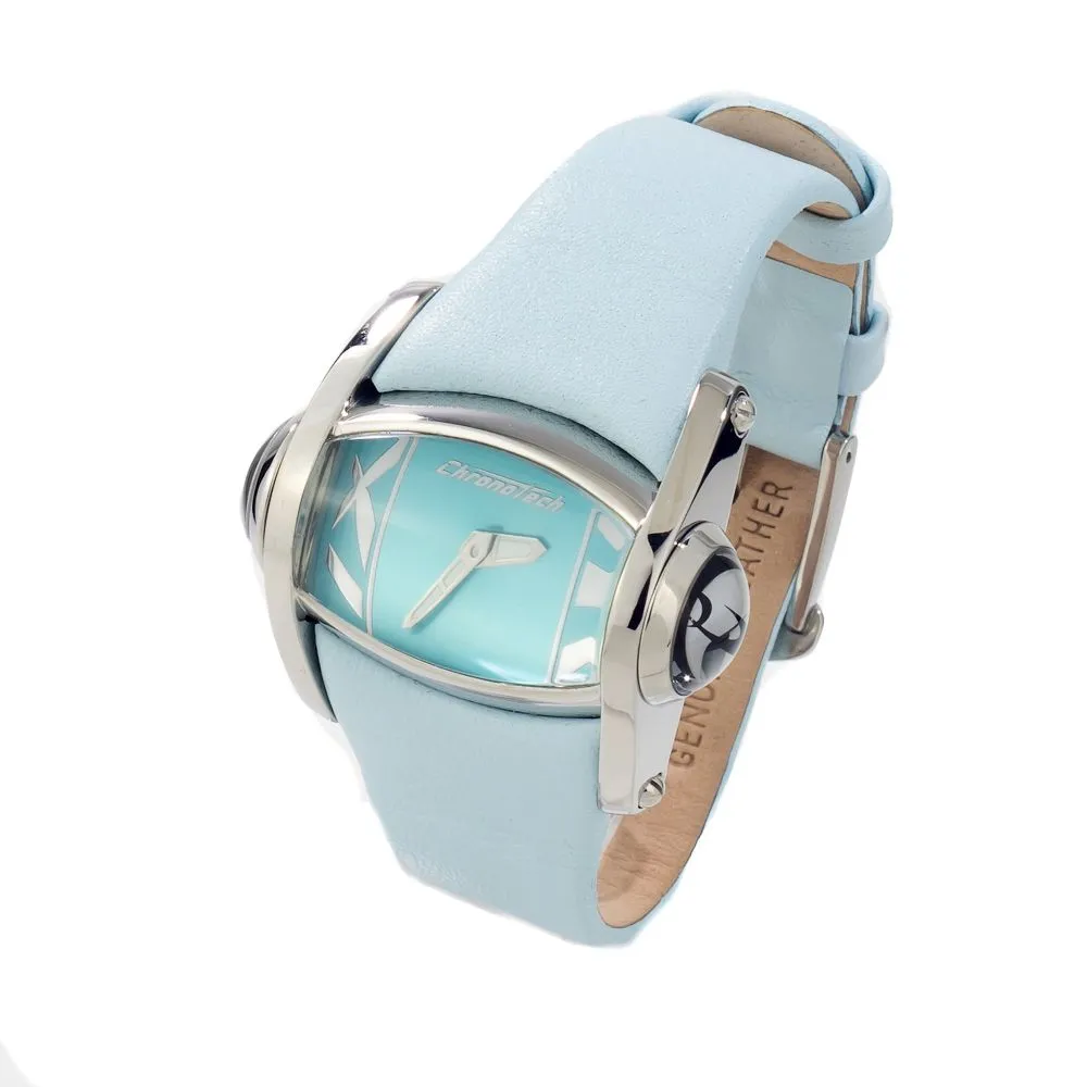 Chronotech Women's Blue Leather Watch