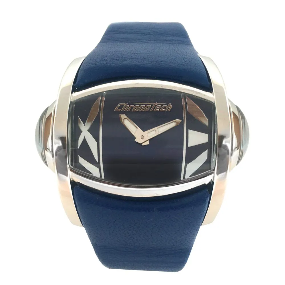 Chronotech Women's Blue Leather Watch