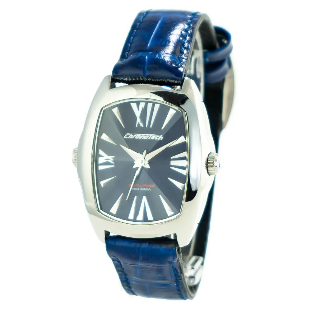 Chronotech Women's Black Leather Watch