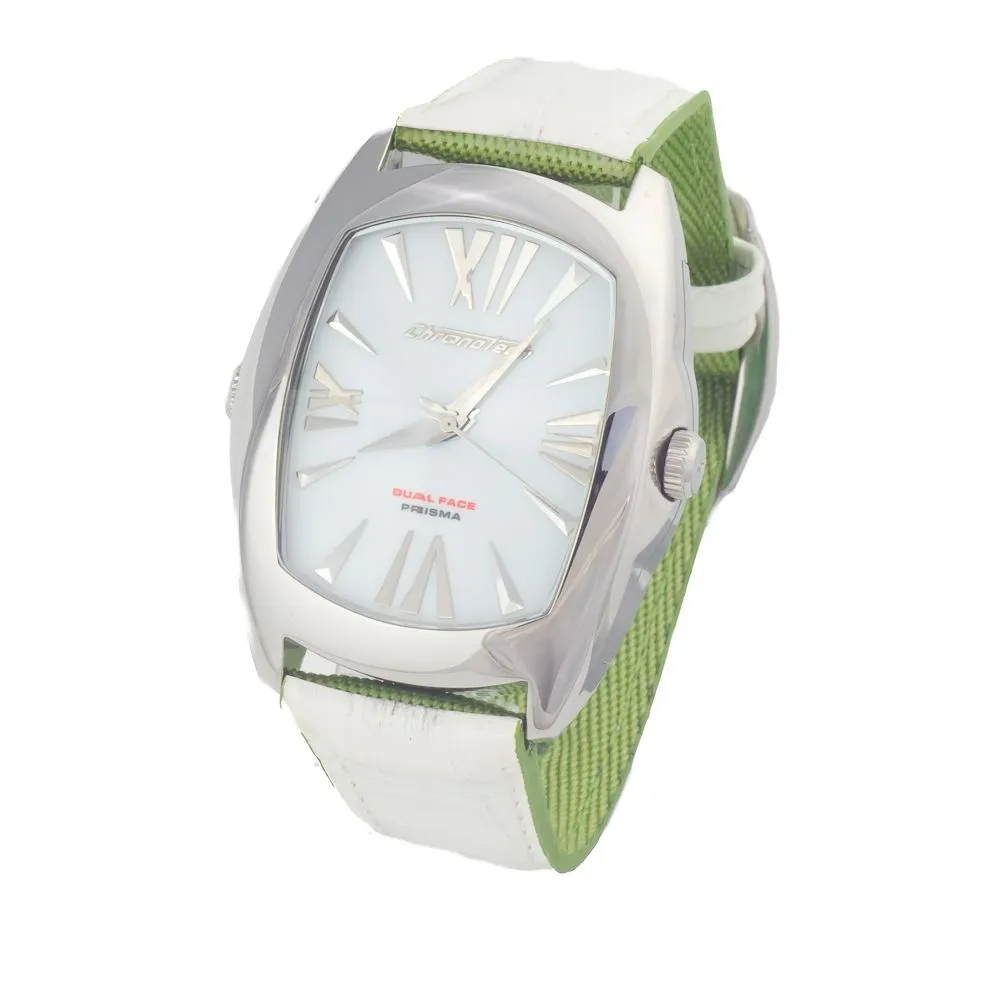 Chronotech Men's Green Leather Watch