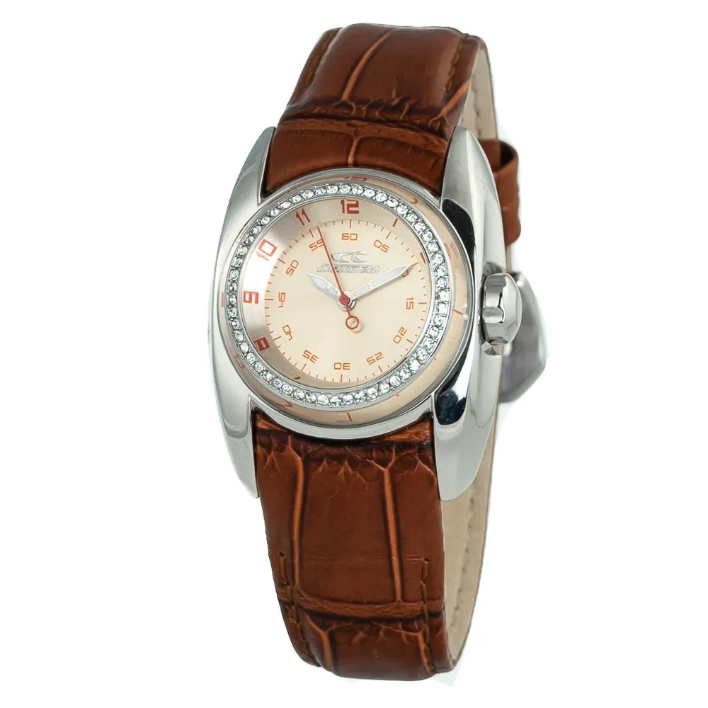 Chronotech Women's Brown Leather Watch