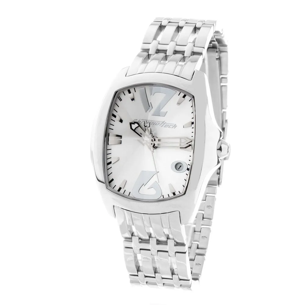 Chronotech Unisex Silver Stainless Steel Watch