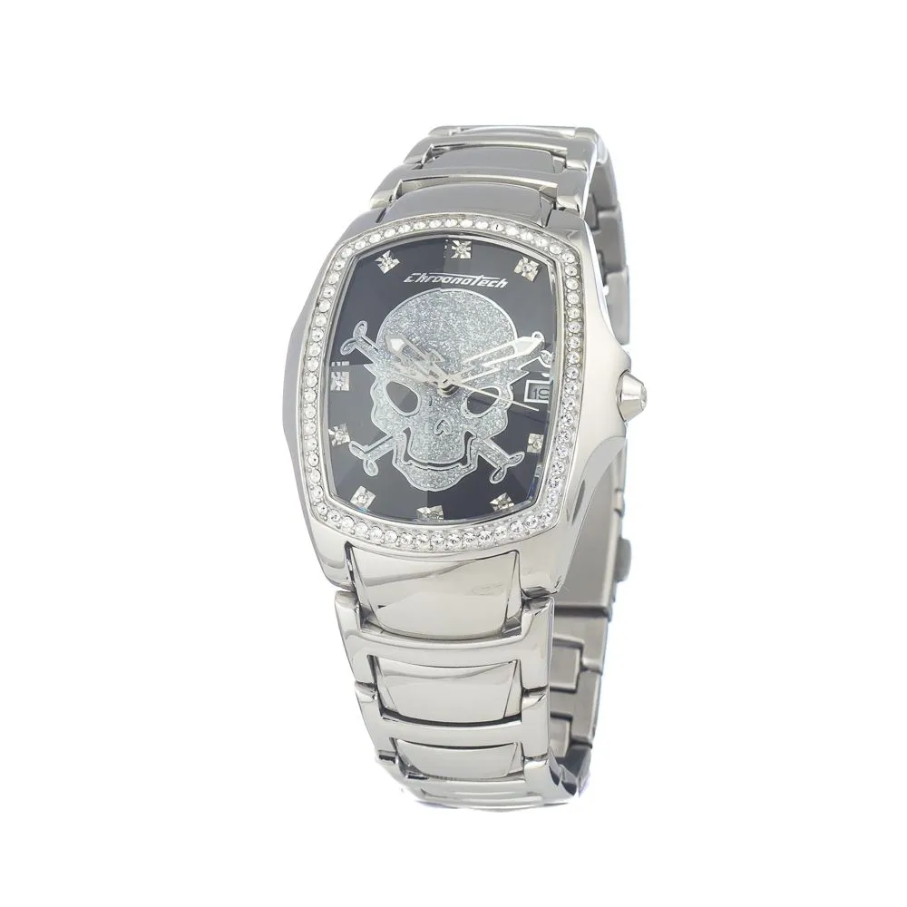 Chronotech Unisex Silver Stainless Steel Watch