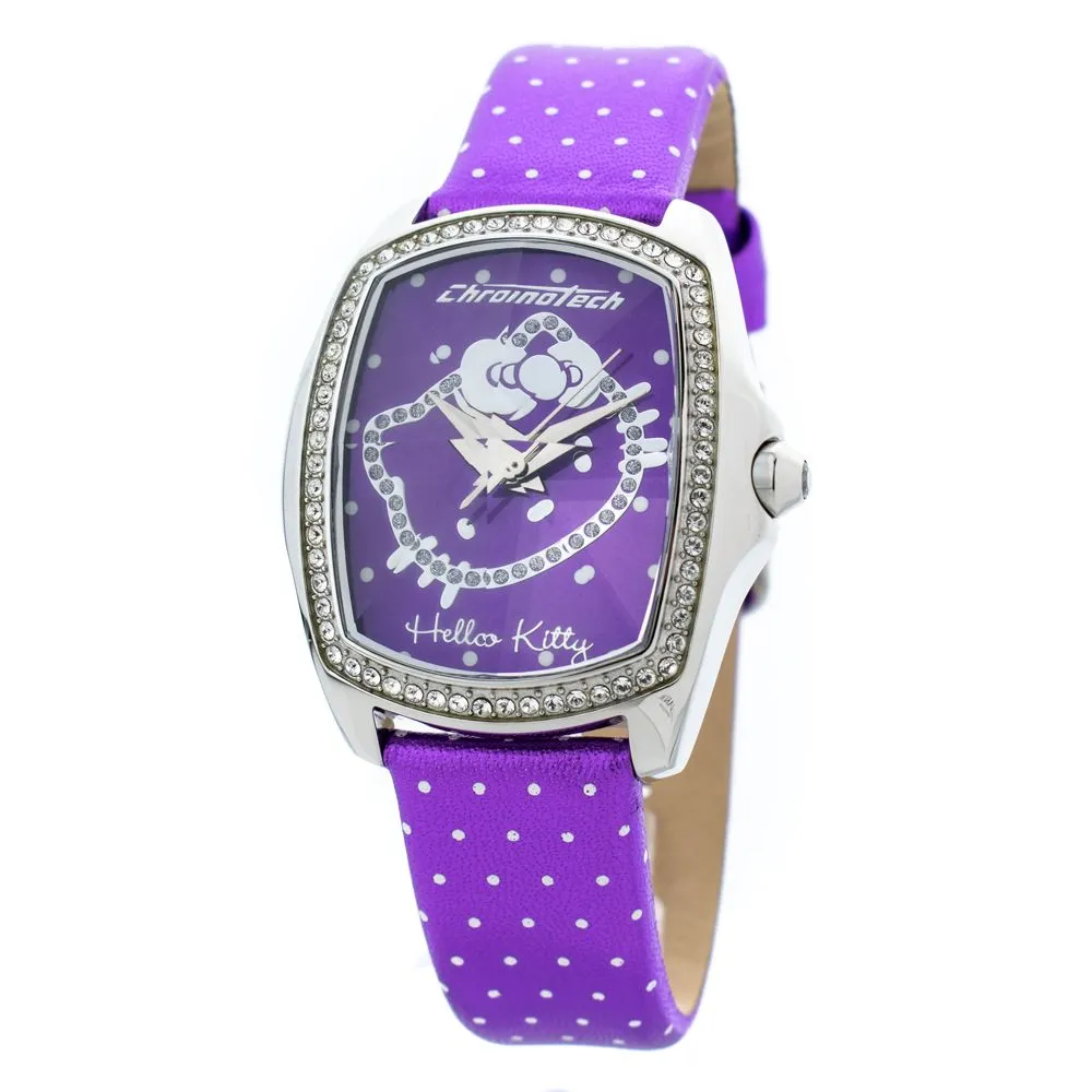 Chronotech Women's Purple Leather Watch