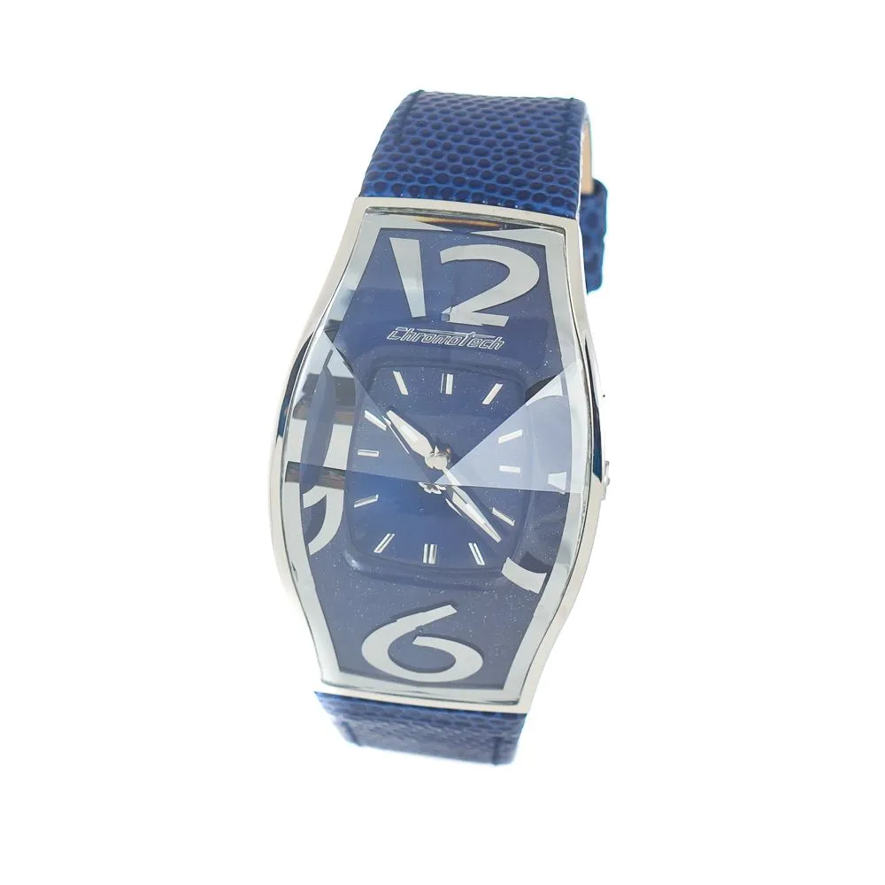 Chronotech Men's Blue Leather Watch