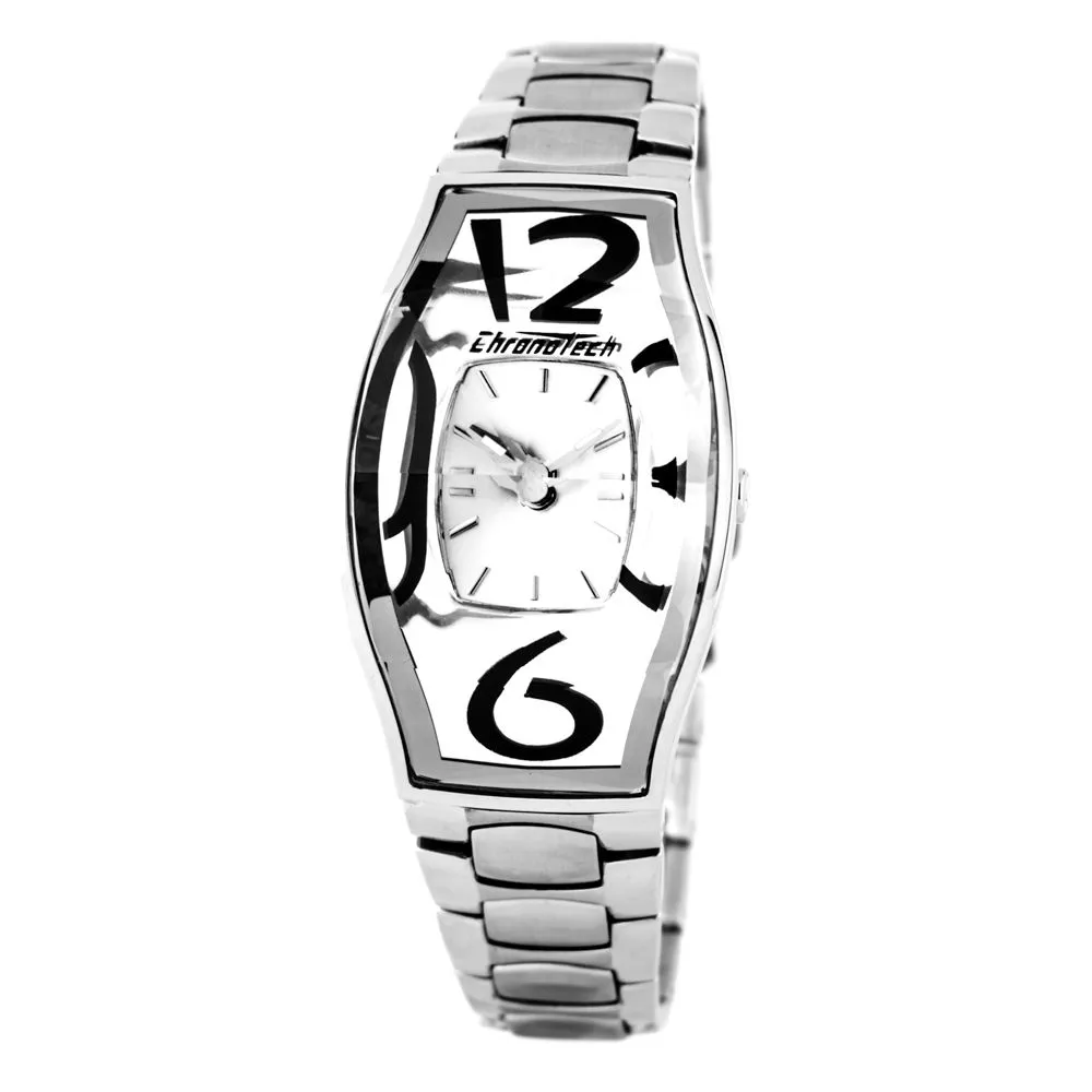 Chronotech Women's Silver Steel Watch