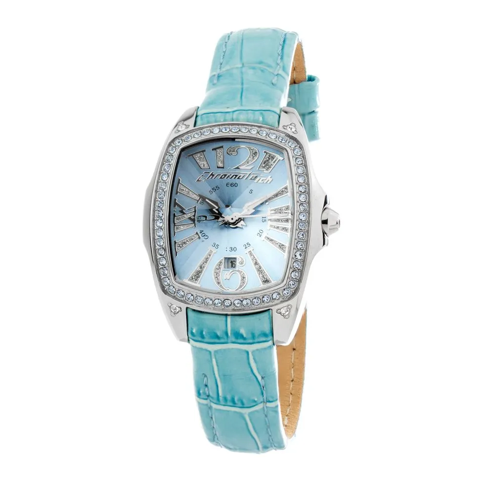 Chronotech Women's Blue Leather Watch