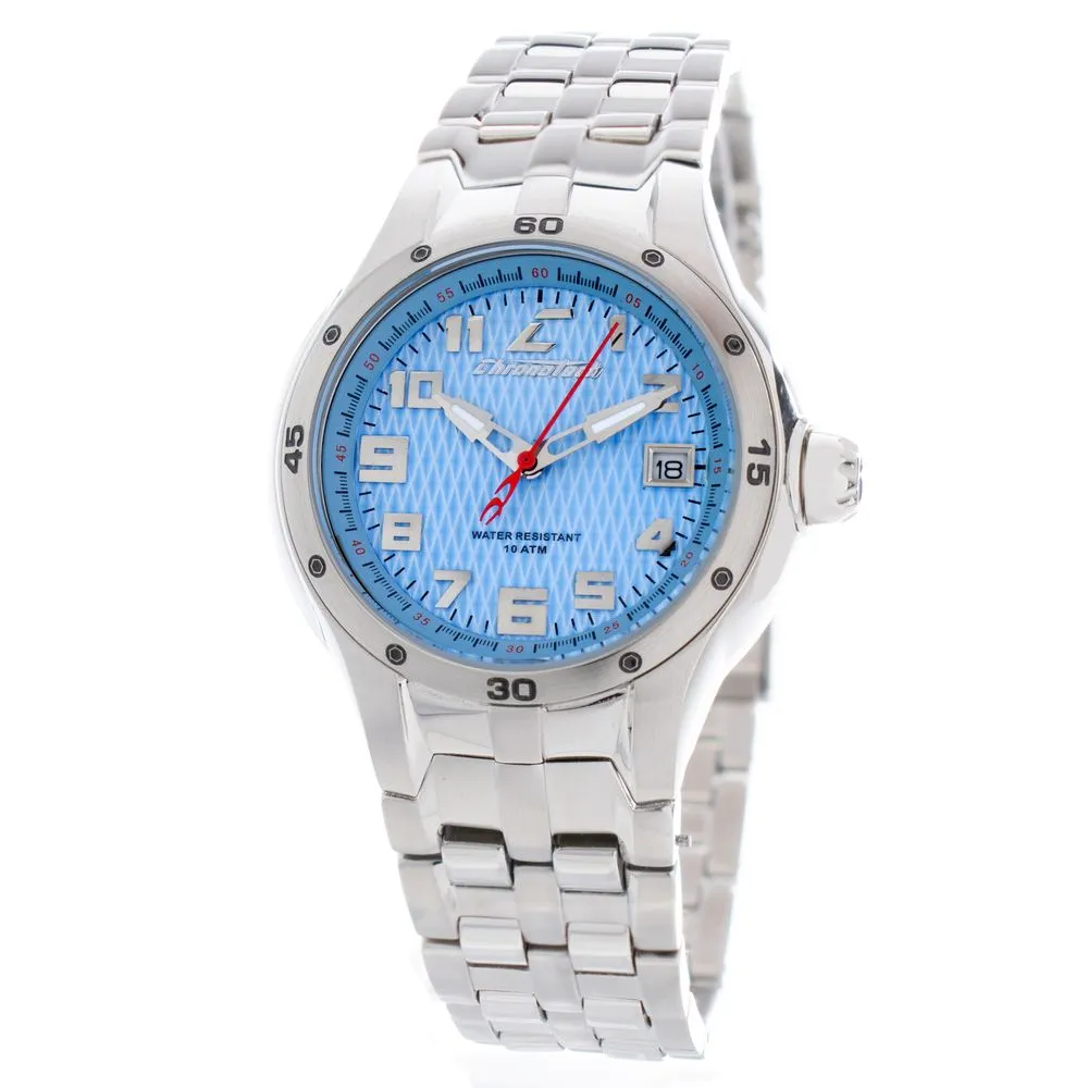 Chronotech Unisex Silver Steel Watch