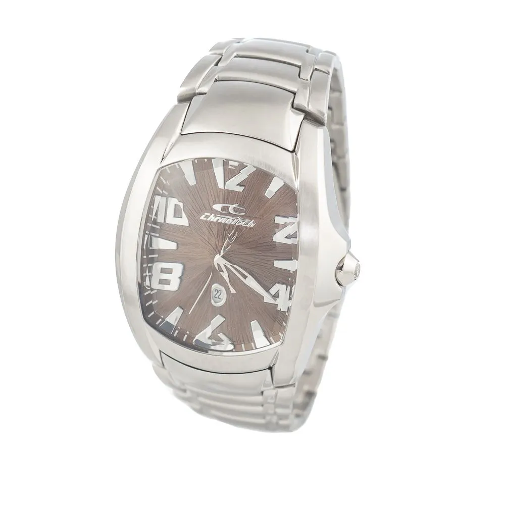 Chronotech Men's Silver Stainless Steel Watch