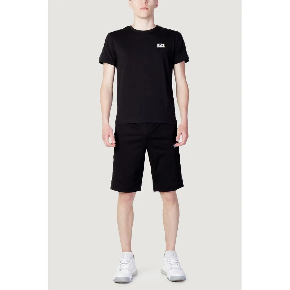 EA7 Emporio Armani Men's Black Cotton Sweatsuit