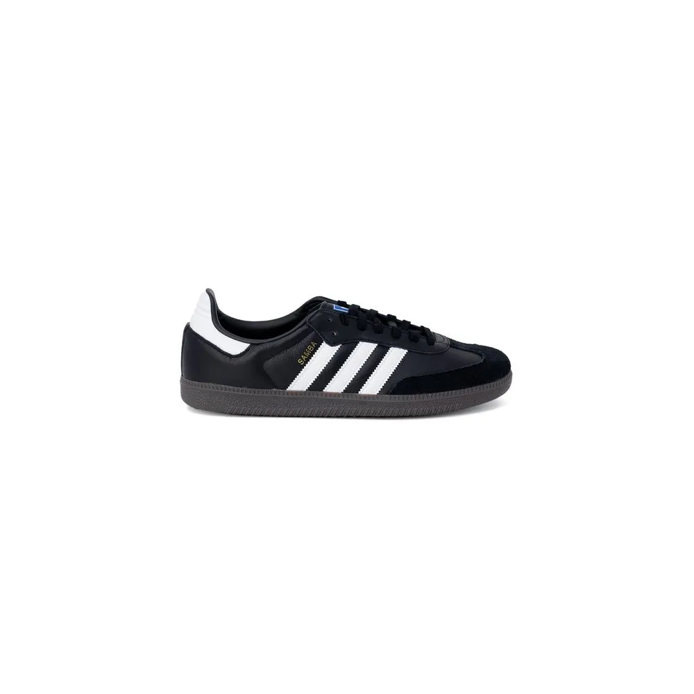 Adidas Men's Black Leather Sneaker
