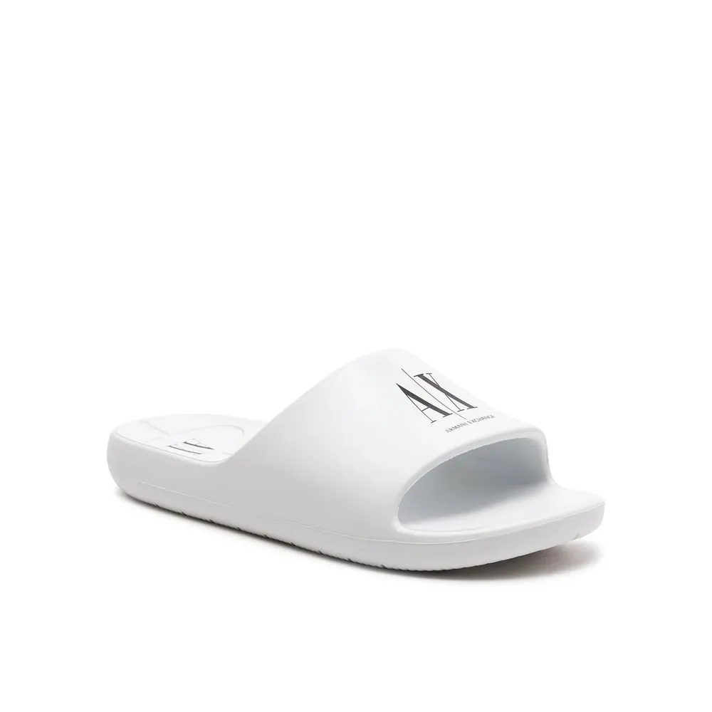 Armani Exchange Women's White Polyethylene Sandal