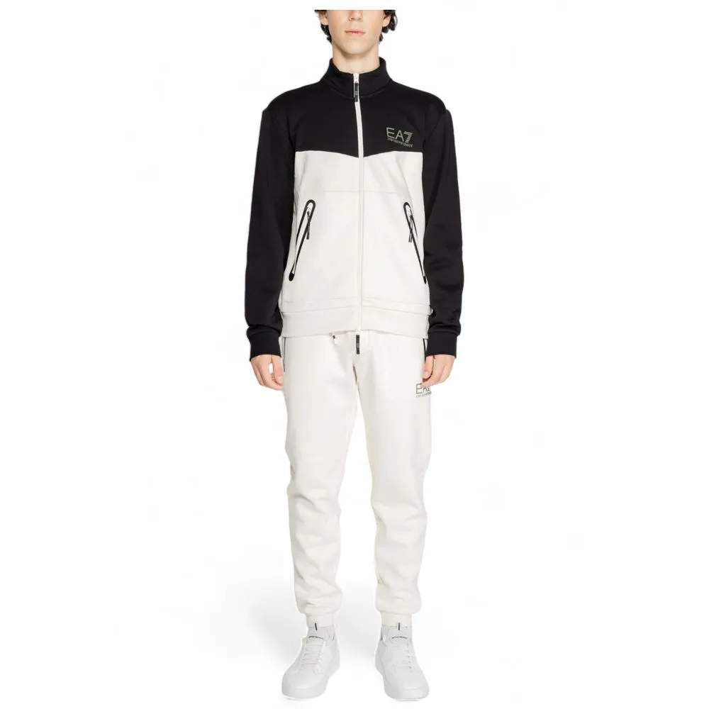 EA7 Emporio Armani Men's Cream Cotton Sweatsuit